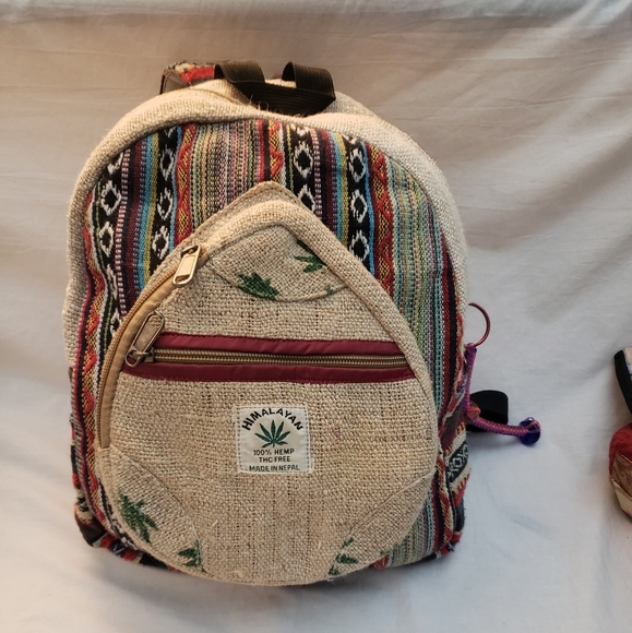 Himalayan Bags Small Himalayan Fair Trade Hemp Backpack Made In